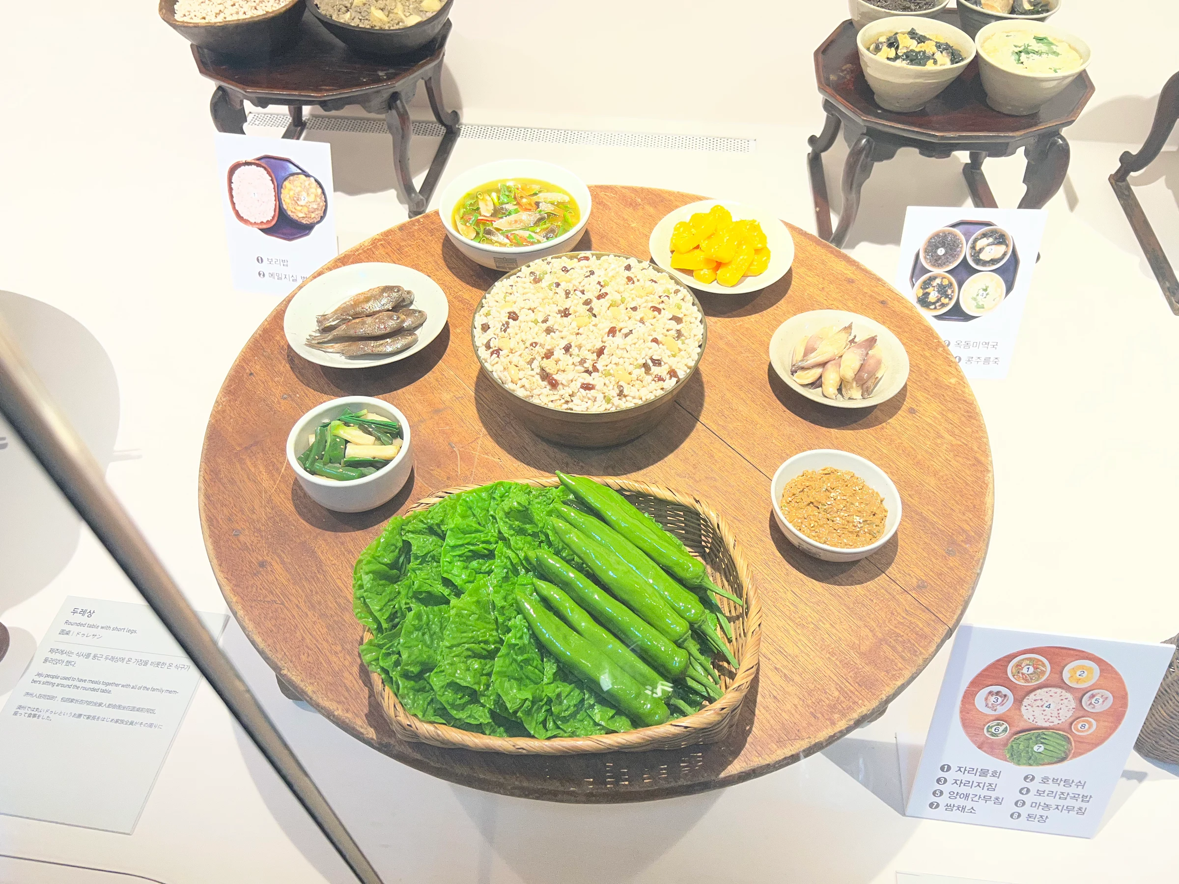 당시 식문화를 재연한 모습